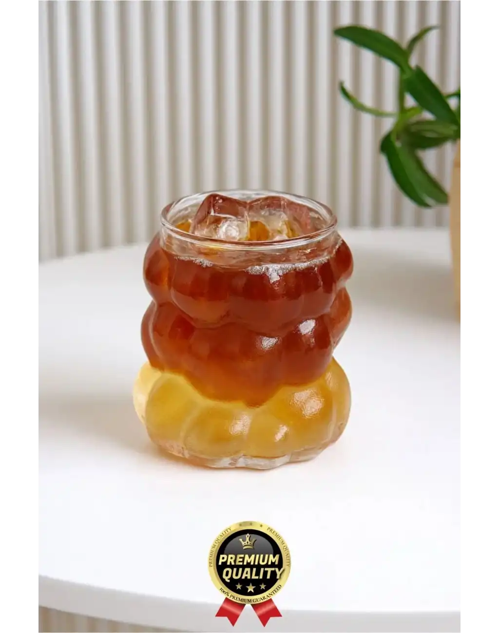 Özel Çeyiz Şeffaf İnce Şık Latte Meşrubat Kahve Çay Borosilikat Üzüm Model Bubble Bardak 180 Ml