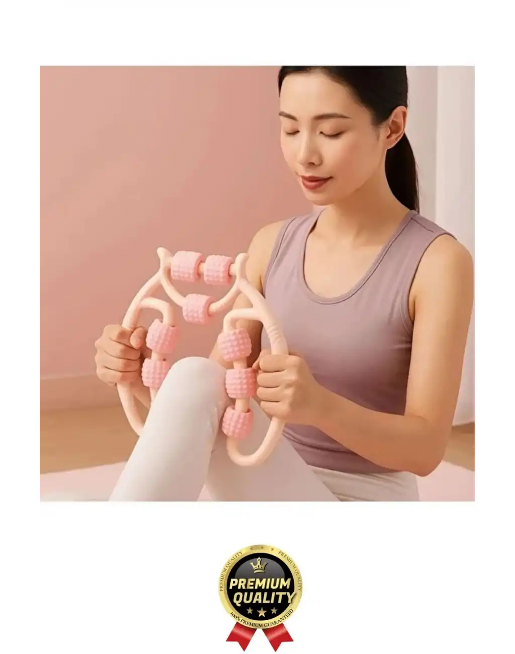 Yeni Nesil Kas Gevşetici Ayarlanabilir Roller Lenf Drenaj Rulosu 9 Tekerlekli Selülit Masaj Aleti