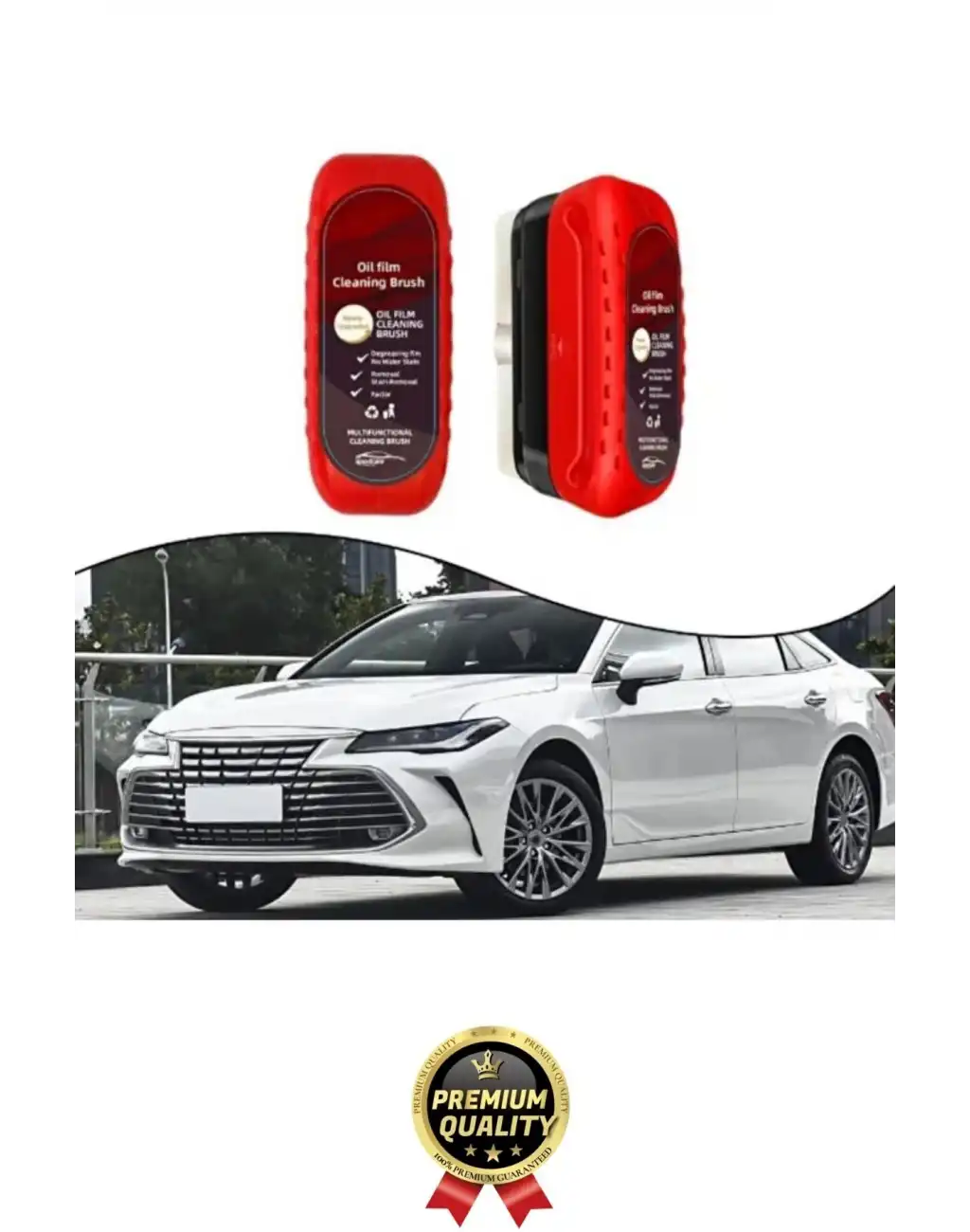 Premium Net Güvenli Görüş Yan Ayna İç Cam Yağmur Sis Buğu Engelleme Araç Yağ Filmi Temizleme Süngeri