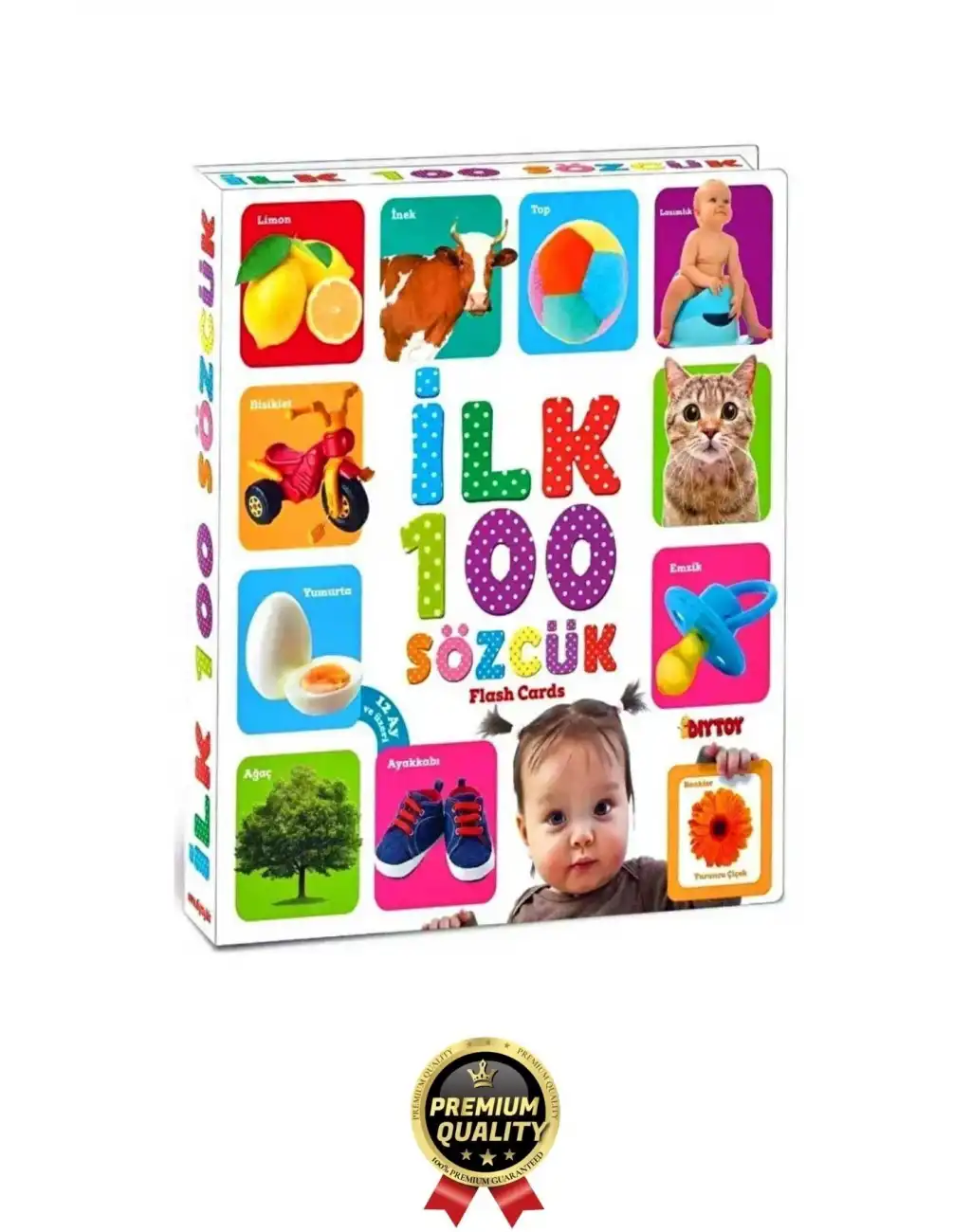 Yeni Nesil Eğitici Öğretici Odaklanma Zeka ve Dil Gelişimi Kelime Hafıza Kartları İlk 100 Sözcük