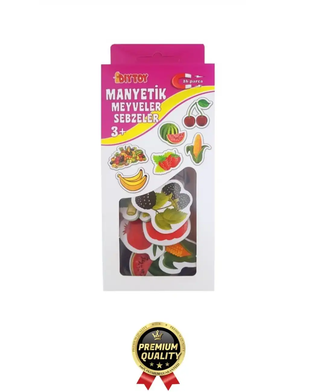 Yeni Nesil Eğlenceli Eğitici Öğretici El Göz Koordinasyonu Oyun Manyetik Sebze Ve Meyveler 26 Parça