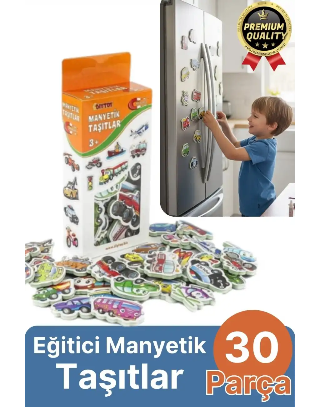 Yeni Nesil Eğlenceli Eğitici Öğretici El Göz Koordinasyonu Buzdolabı Oyun Manyetik Taşıtlar 30 Parça