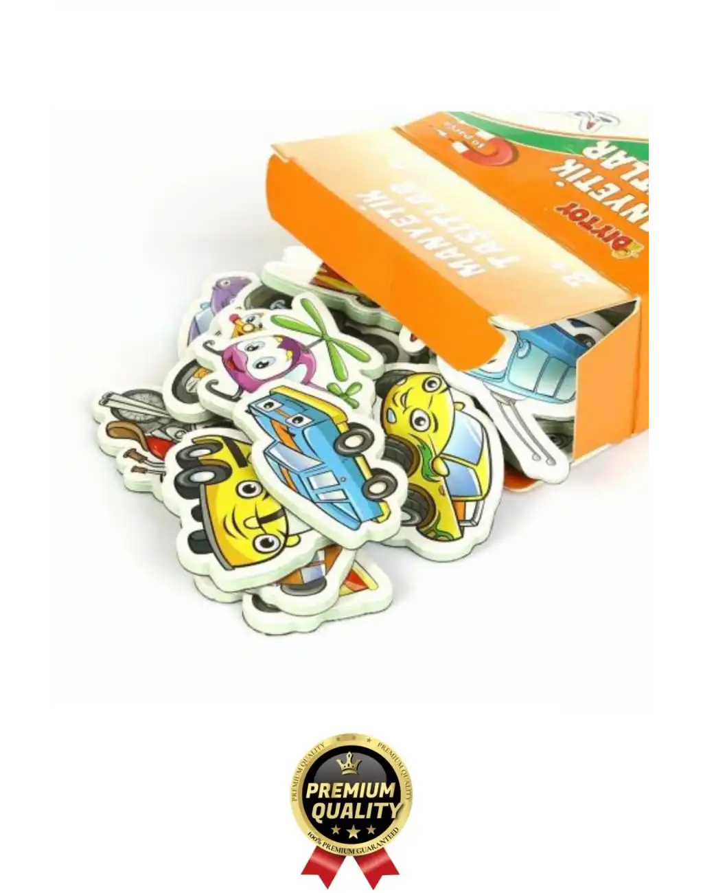 Yeni Nesil Eğlenceli Eğitici Öğretici El Göz Koordinasyonu Buzdolabı Oyun Manyetik Taşıtlar 30 Parça