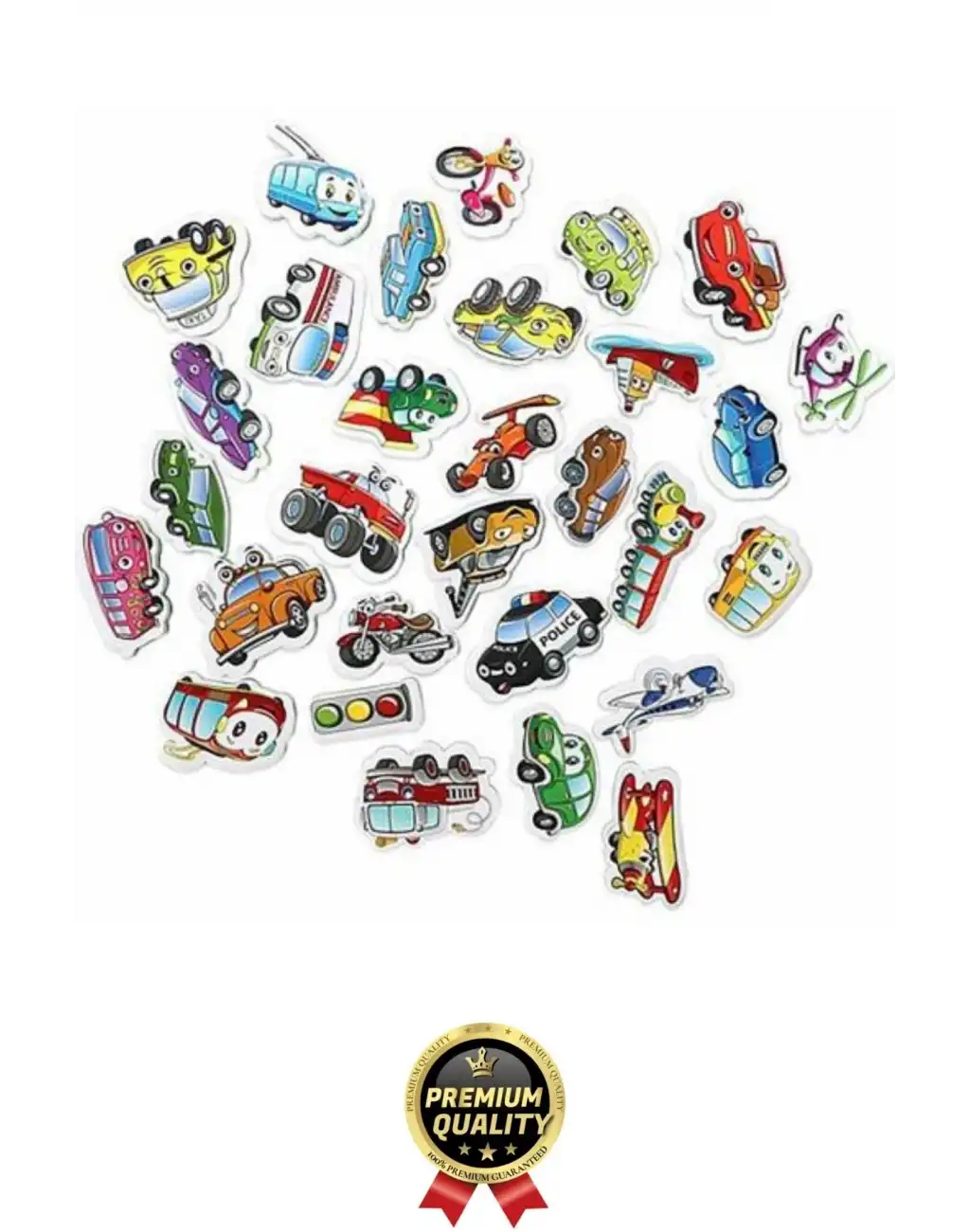 Yeni Nesil Eğlenceli Eğitici Öğretici El Göz Koordinasyonu Buzdolabı Oyun Manyetik Taşıtlar 30 Parça