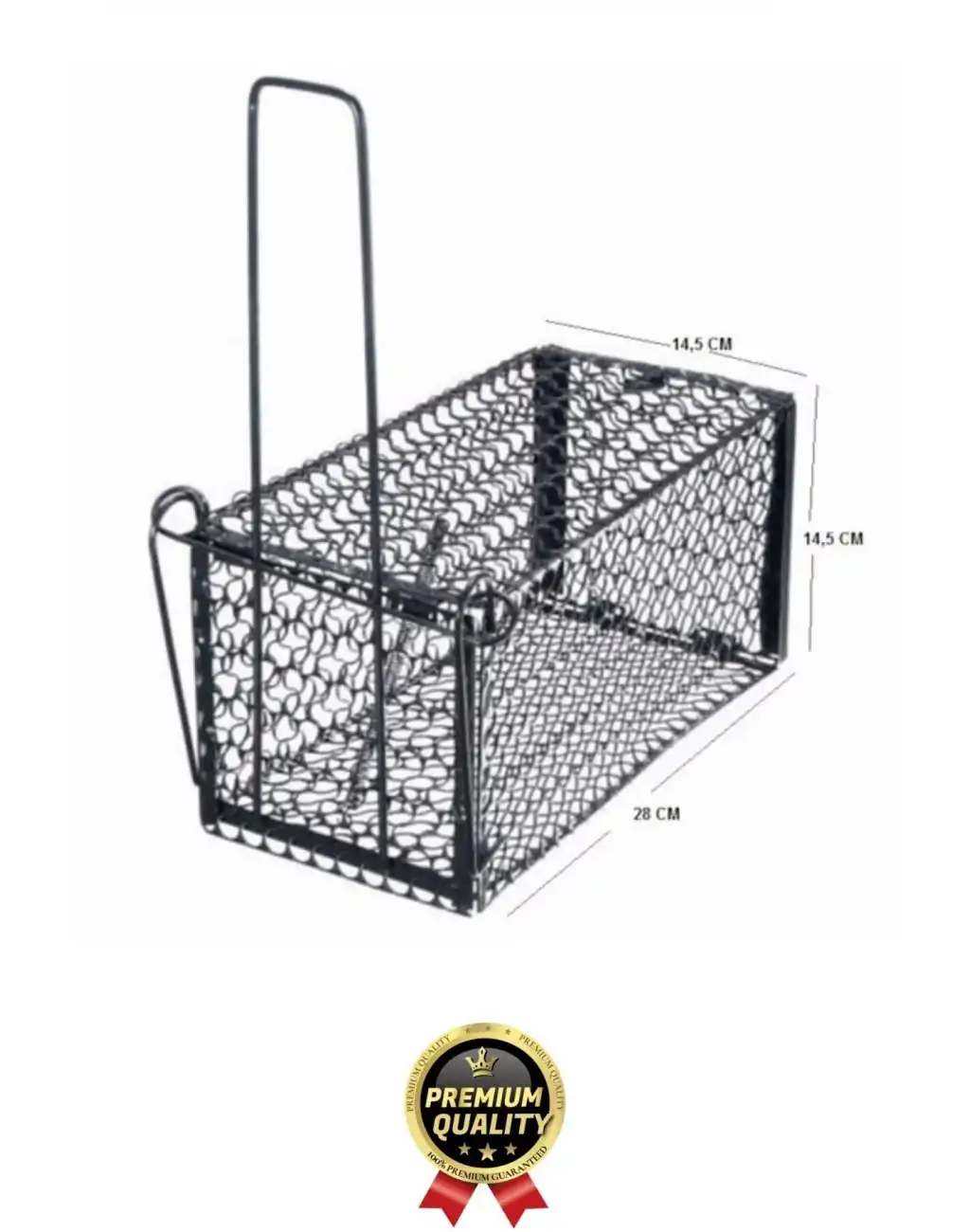 Özel Üretim Etkili Pratik Güvenli Hayvan Kemirgen Kontrolü Yaylı Otomatik Kilitli Metal Fare Kafesi