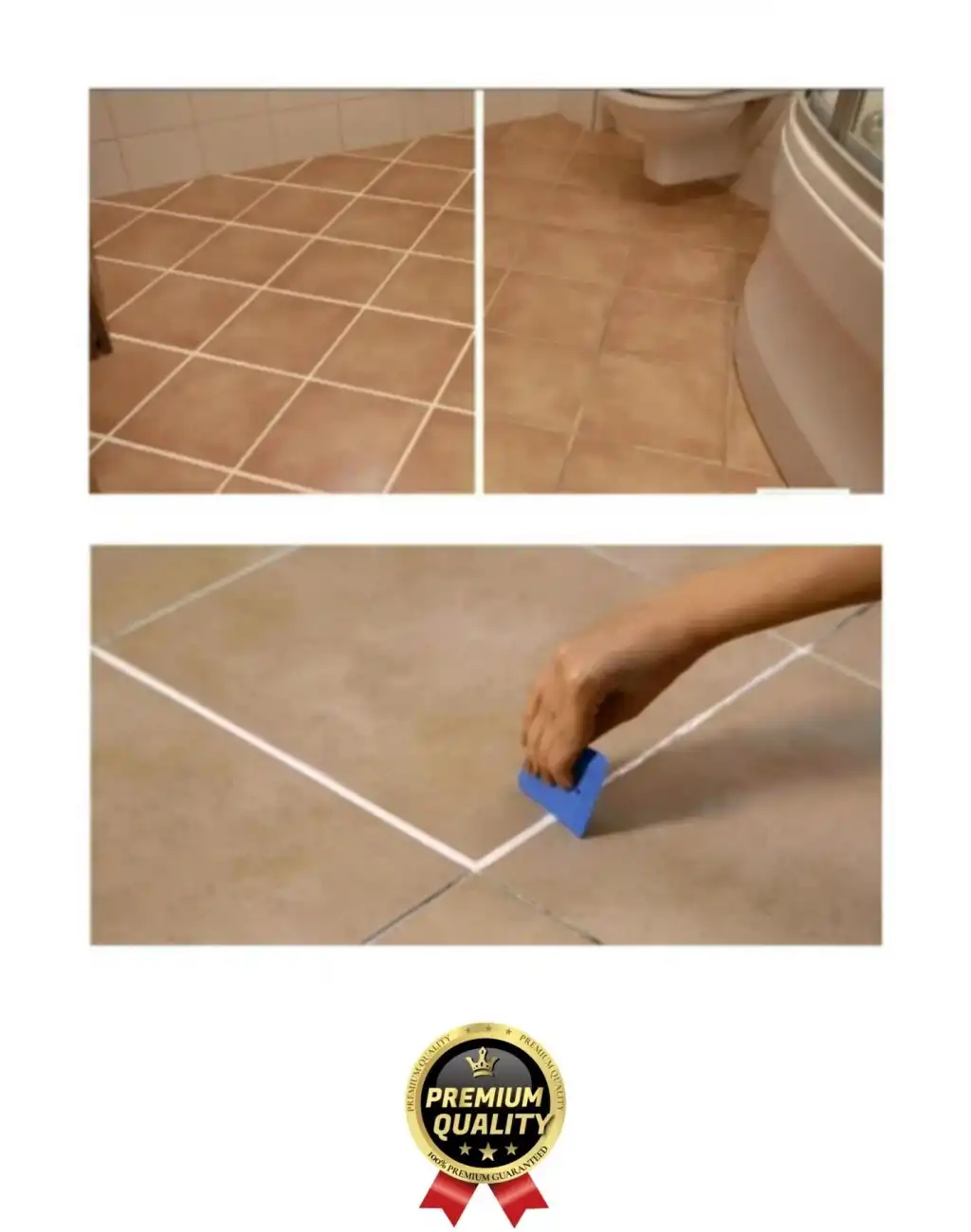 Profesyonel Kolay Kullanıma Hazır Zemin Duvar Onarma Gaga Uçlu Tüp Fayans Arası Derz Dolgu Bej