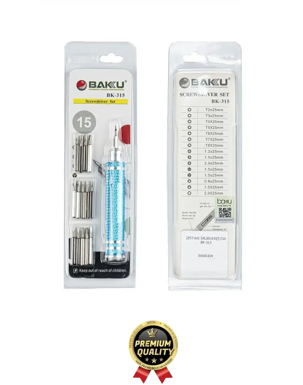 Profesyonel Seri Dayanıklı Yüksek Kalite Ergonomik Hassas Tamir Taşınabilir 15 Uçlu Tornavida Seti