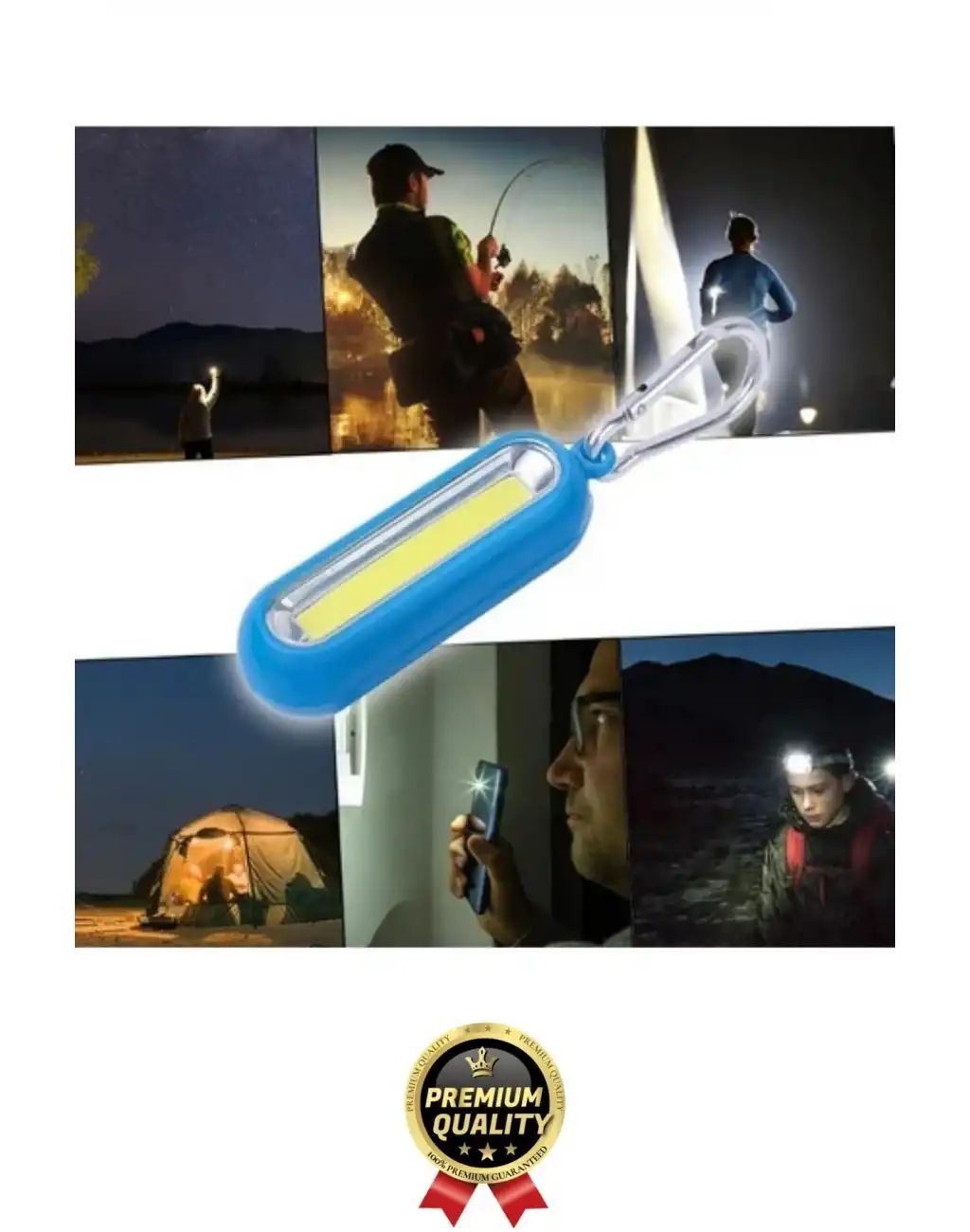 Premium Taşınabilir Kamp Okul Güçlü Işık Aydınlatma 3 Modlu Pilli Sarı Mini Led Anahtarlık El Feneri