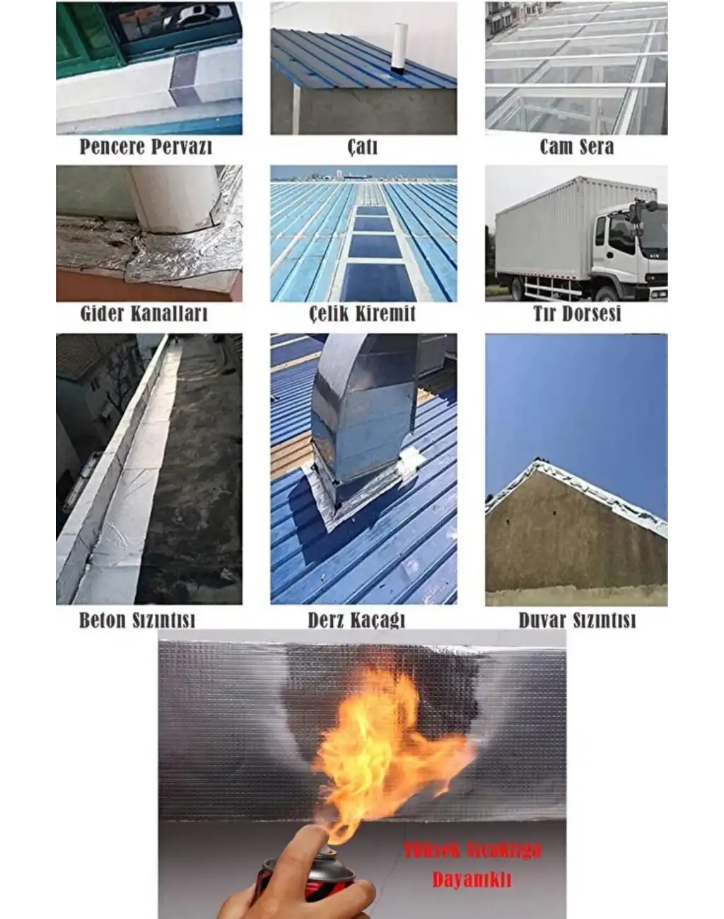 Premium Çatlak Boru Tamir İzolasyon Isıya Dayanıklı Su Sızdırmaz Çamur Bandı Sakız Bant 48 Mm X 2 Mt