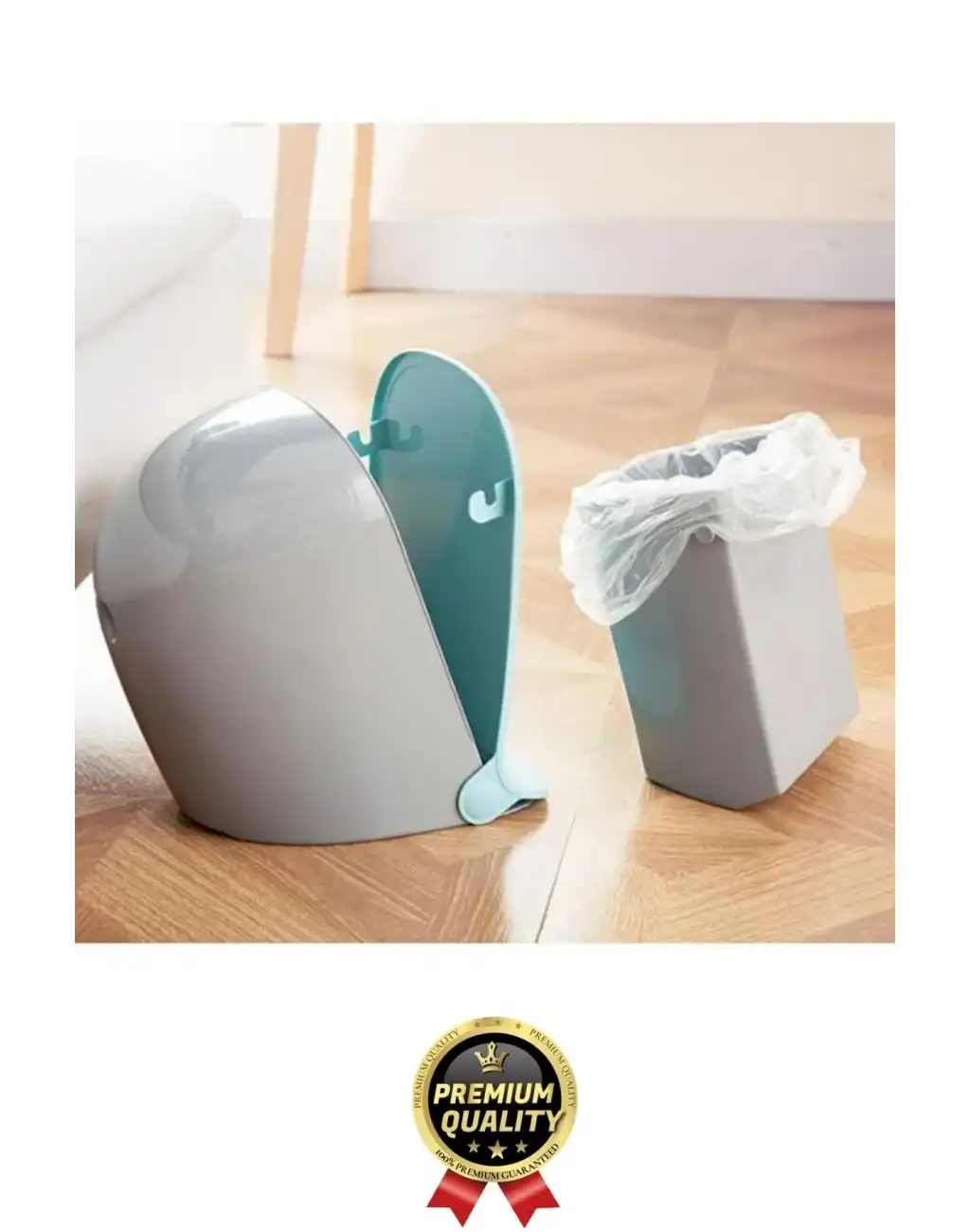 Yeni Tasarım Pratik Şık Tezgah Üstü Çocuk Odası Mutfak WC Banyo Ayak Pedallı Çöp Kovası Kutusu 2 Lt