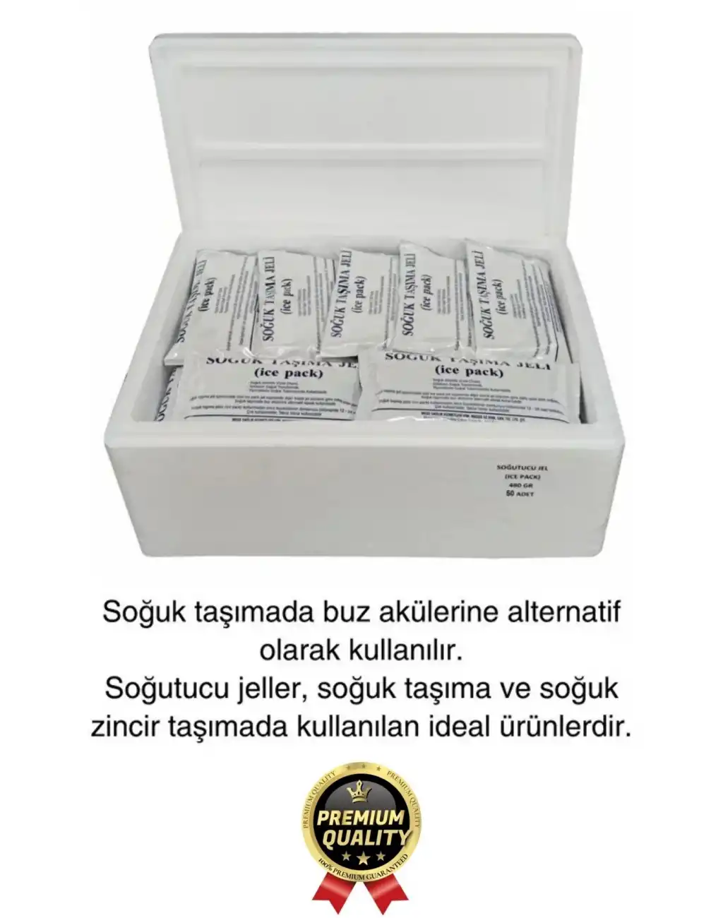 Premium Dayanıklı Güvenli Malzeme Yolculuk Seyahat Yiyecek Soğutucu Jel Poşet Buz Aküsü 480gr 3 Adet