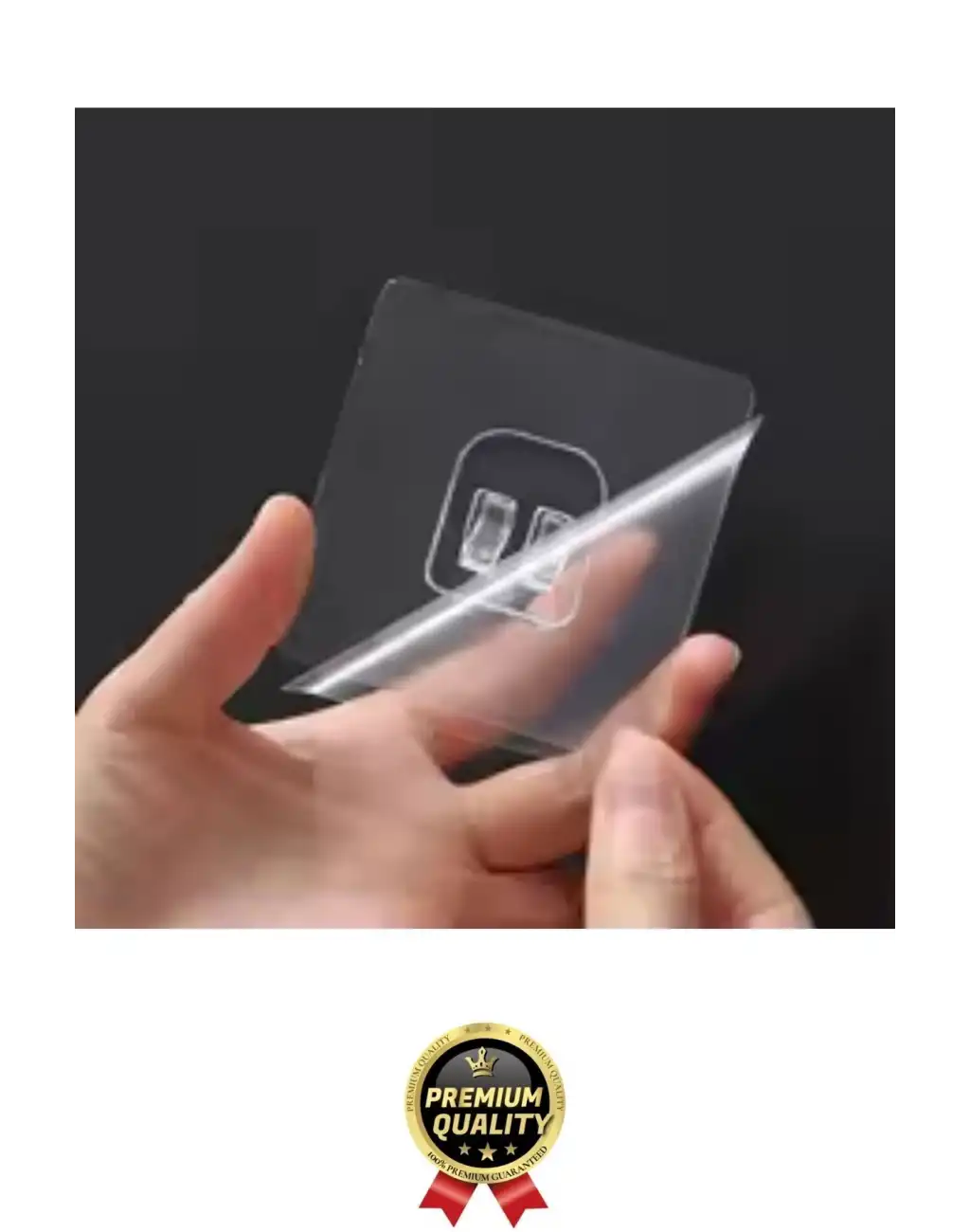 1 Adet Ultra Güçlü Şeffaf Suya Dayanıklı İz Bırakmaz Mutfak Banyo Raf Tablo Ayna Tutucu Askı Kanca