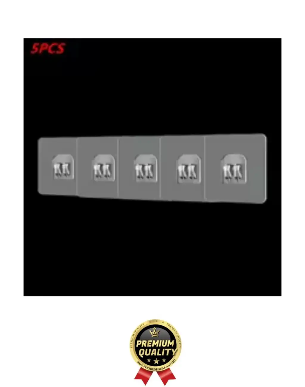 5 Adet Ultra Güçlü Suya Dayanıklı İz Bırakmaz Şeffaf Banyo Mutfak Ayna Tablo Raf Tutucu Askı Kanca