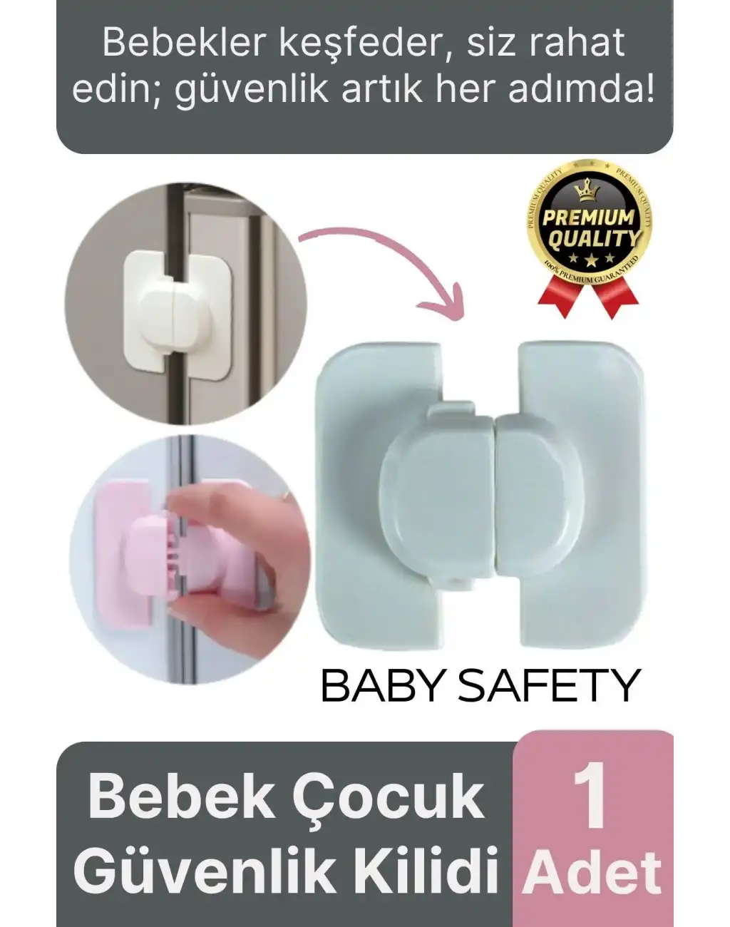 Özel Üretim Çekmece Dolap Pencere Buzdolabı Eşya Sabitleyici Bebek Çocuk Koruyucu Güvenlik Kilidi