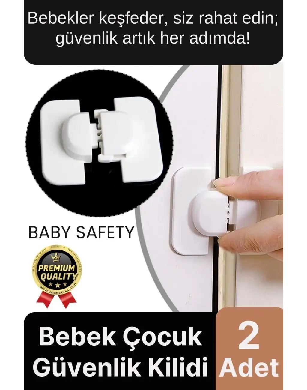 Özel Üretim Çekmece Buzdolabı Dolap Pencere Sabitleyici Bebek Çocuk Koruyucu Güvenlik Kilidi 2 Adet