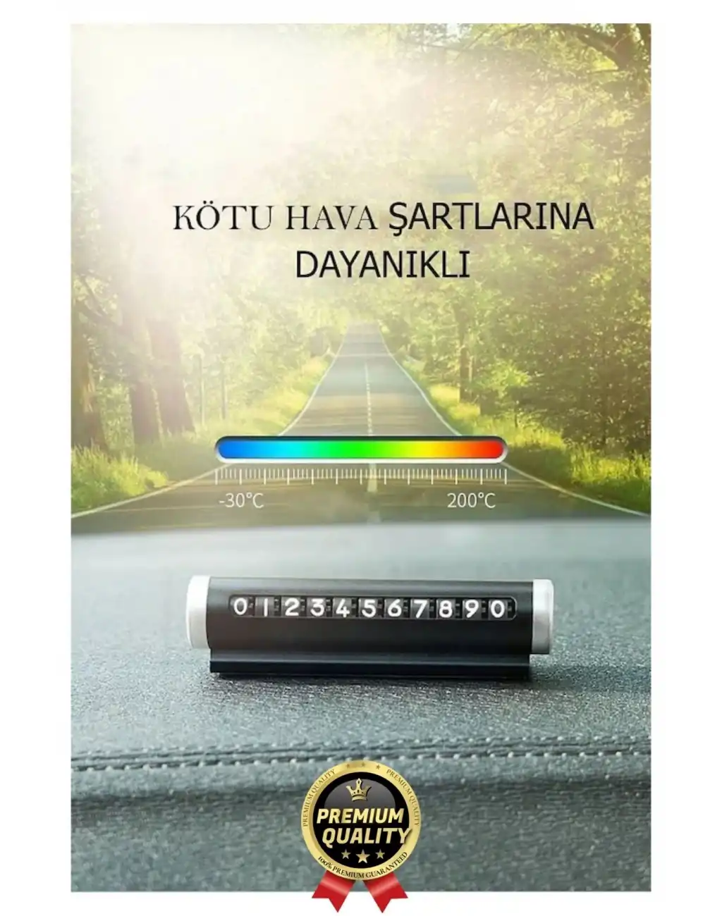 Yeni Araç İçi Telefon Numarası Parkmatik Metal Çevirmeli Ayarlı Torpido Üstü Silindir Numaratör