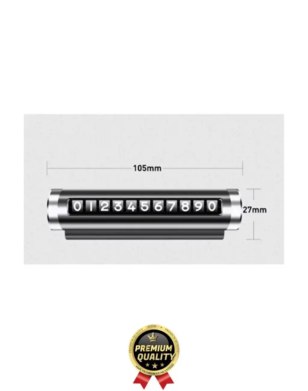 Yeni Araç İçi Telefon Numarası Parkmatik Metal Çevirmeli Ayarlı Torpido Üstü Silindir Numaratör