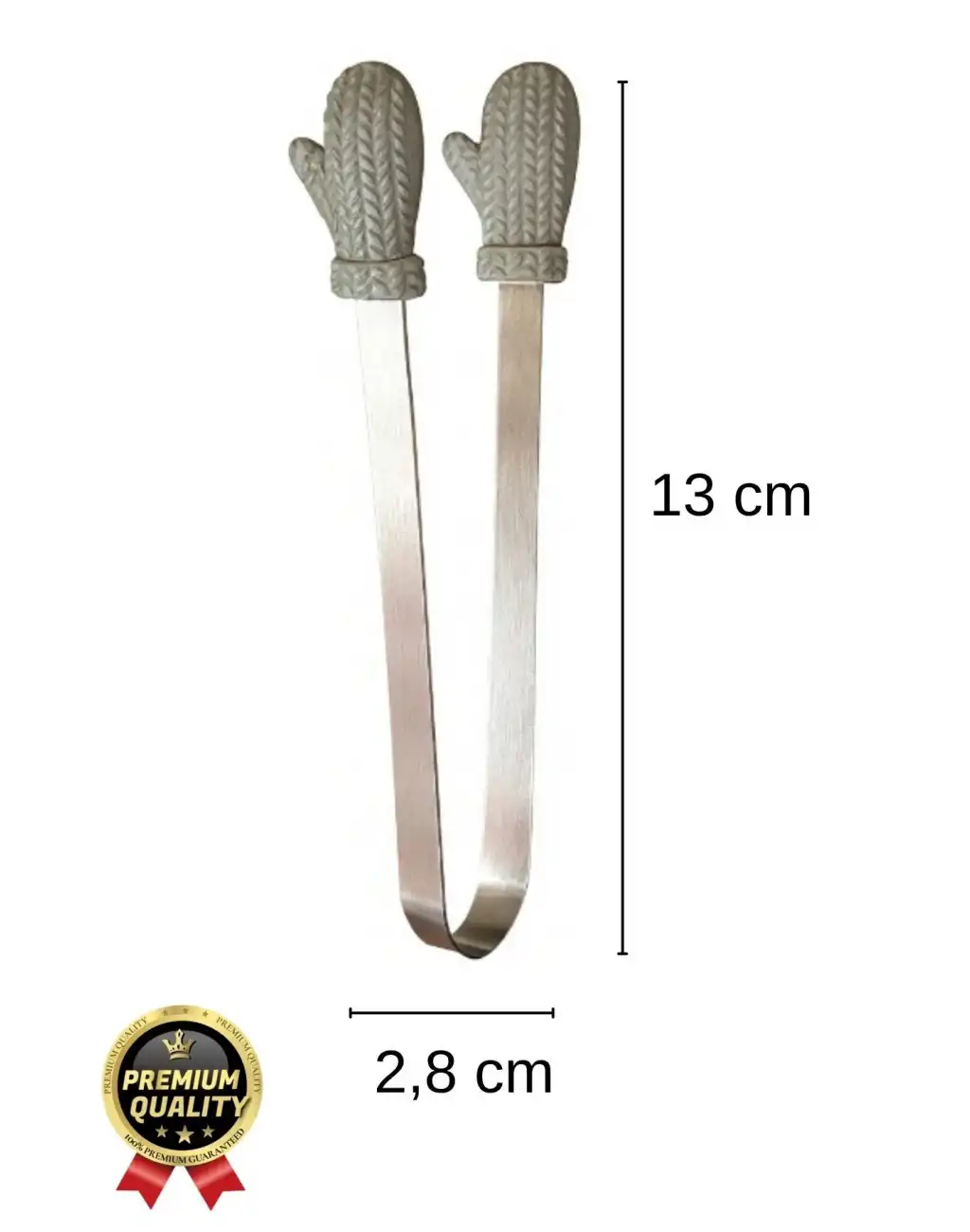 Özel Tasarım Pratik Sevimli Eldiven Şekilli Isıya Dayanıklı Silikon Uçlu Mini Mutfak Servis Maşası