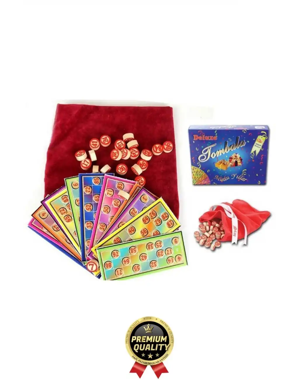 Özel Üretim Zeka Geliştirici Eğlenceli Etkinlik Aile Parti Yeni Yıl Yılbaşı Deluxe Tombala Oyunu