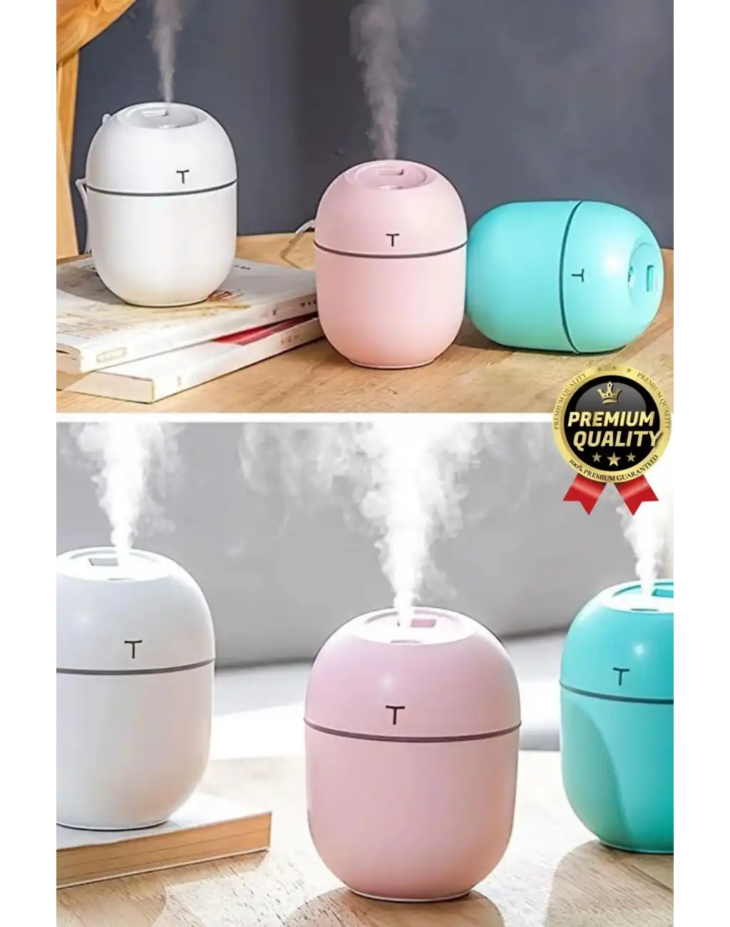Premium Lüks Kuru Havayı Azaltan Ev Ofis Işıklı Aromaterapi Deneyimi Oda Nemlendirici Buhar Makinesi