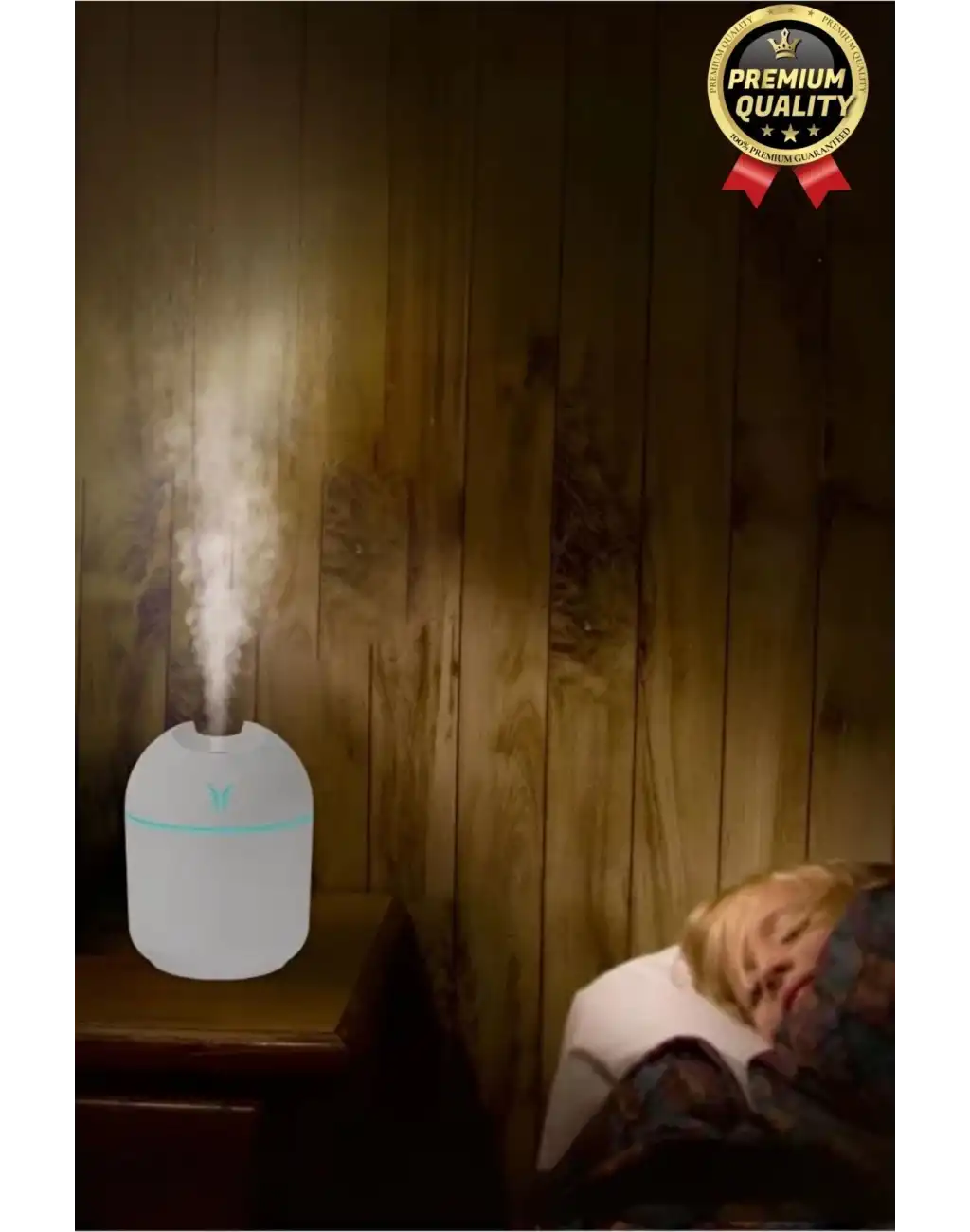 Premium Lüks Kuru Havayı Azaltan Ev Ofis Işıklı Aromaterapi Deneyimi Oda Nemlendirici Buhar Makinesi