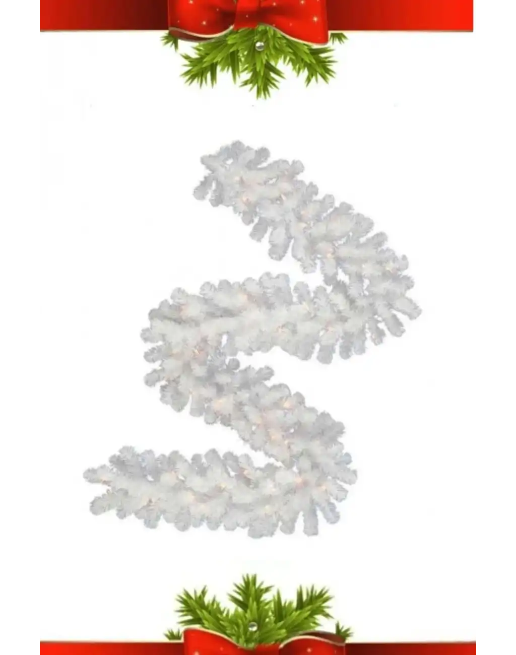 Özel Üretim Dekoratif Süsleme Yeni Yıl Ruhu Noel Yılbaşı Çam Ağacı Süsü Garland Büyük Boy 5 Metre