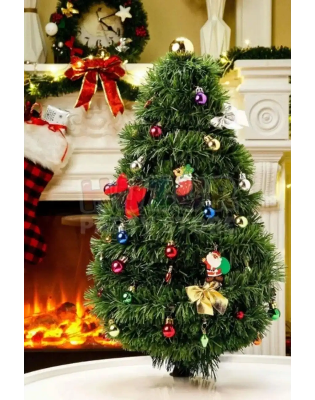 Özel Üretim Dekoratif Süsleme Yeni Yıl Ruhu Noel Yılbaşı Çam Ağacı Süsü Garland Büyük Boy 5 Metre