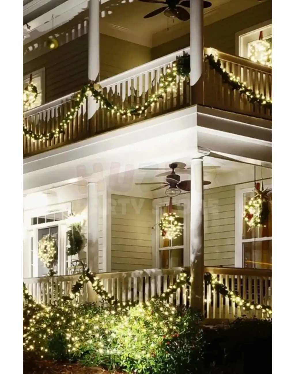 Özel Üretim Dekoratif Süsleme Yeni Yıl Ruhu Noel Yılbaşı Çam Ağacı Süsü Garland Büyük Boy 5 Metre