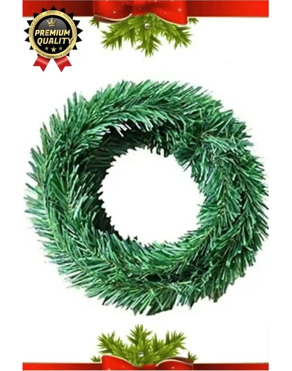 Özel Üretim Dekoratif Süsleme Yeni Yıl Ruhu Noel Yılbaşı Çam Ağacı Süsü Garland Büyük Boy 5 Metre