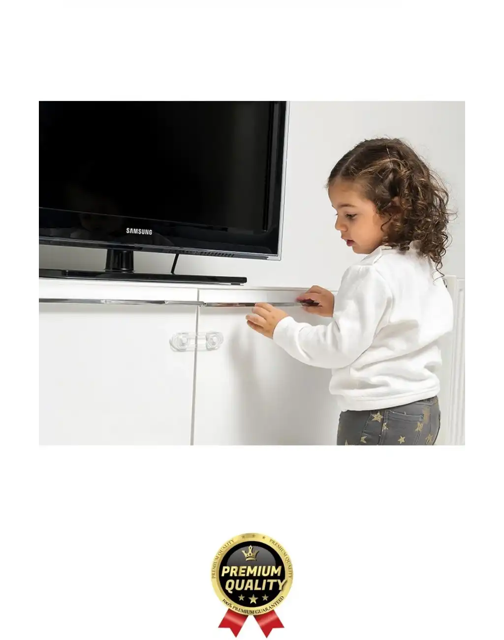 Çok Amaçlı Ayarlanır Dolap Çekmece Kapağı Koruma Aparatı Bebek Çocuk Güvenlik Kilidi 6 Adet 12 Cm