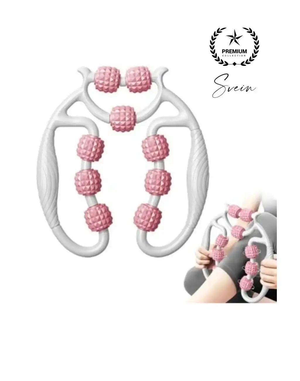 9 Tekerlekli Profesyonel Lenf Drenaj Masaj Rulosu Çift Yönlü Basınç Ayarlı Cihaz