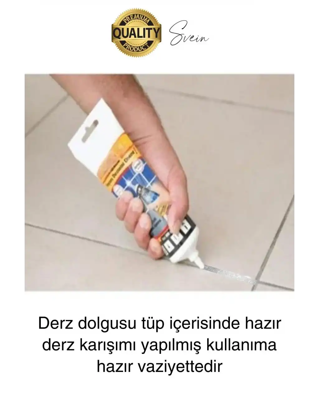 Pratik Gümüş Silver Simli Hazır Derz Fayans Seramik Boşluk Anında Kapatıcı Yer Cephe Yenileyici