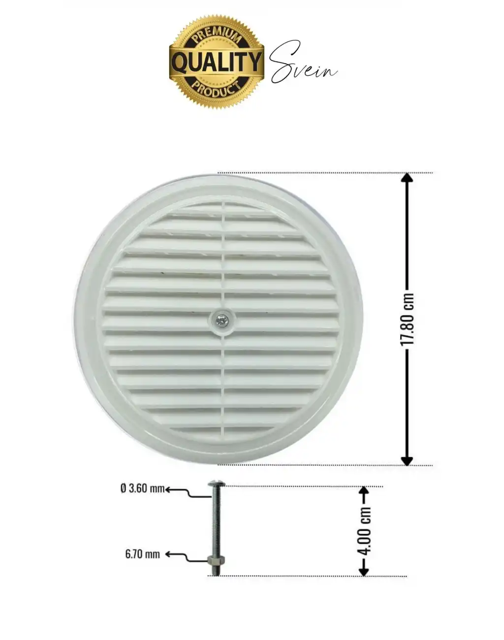 Aç Kapa Yalıtımlı Havalandırma Ayarlı 18 cm Beyaz Kapak Cam Menfezi Doğalgaz Aparatı Yuvarlak