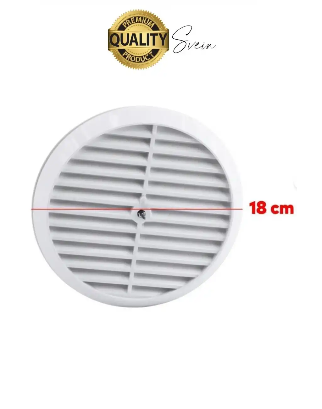 Aç Kapa Yalıtımlı Havalandırma Ayarlı 18 cm Beyaz Kapak Cam Menfezi Doğalgaz Aparatı Yuvarlak