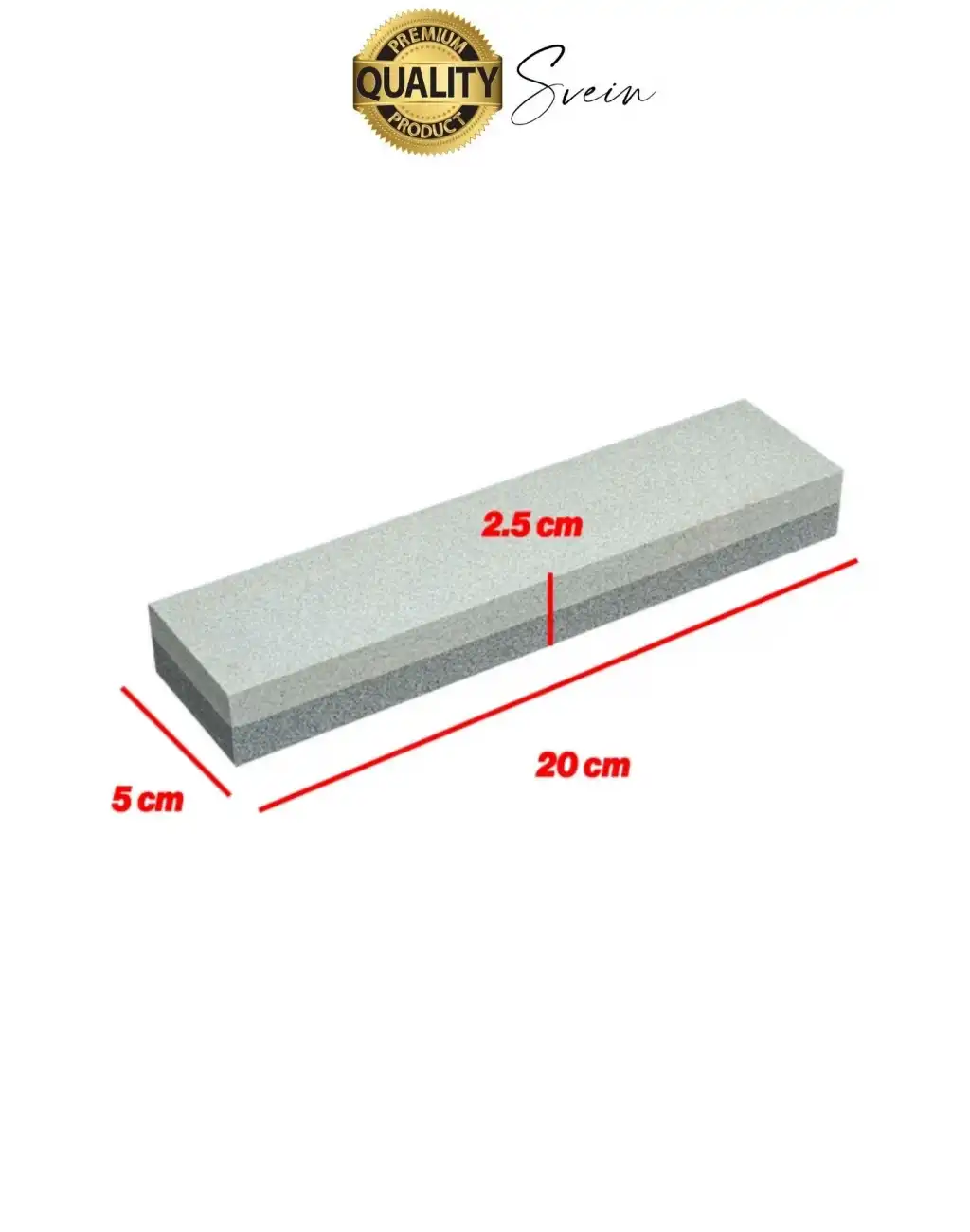 Premium Bıçak Bileme Taşı Çift Taraflı 200 mm Kaba ve İnce Dikdörtgen Biley Testere Nacak Satır