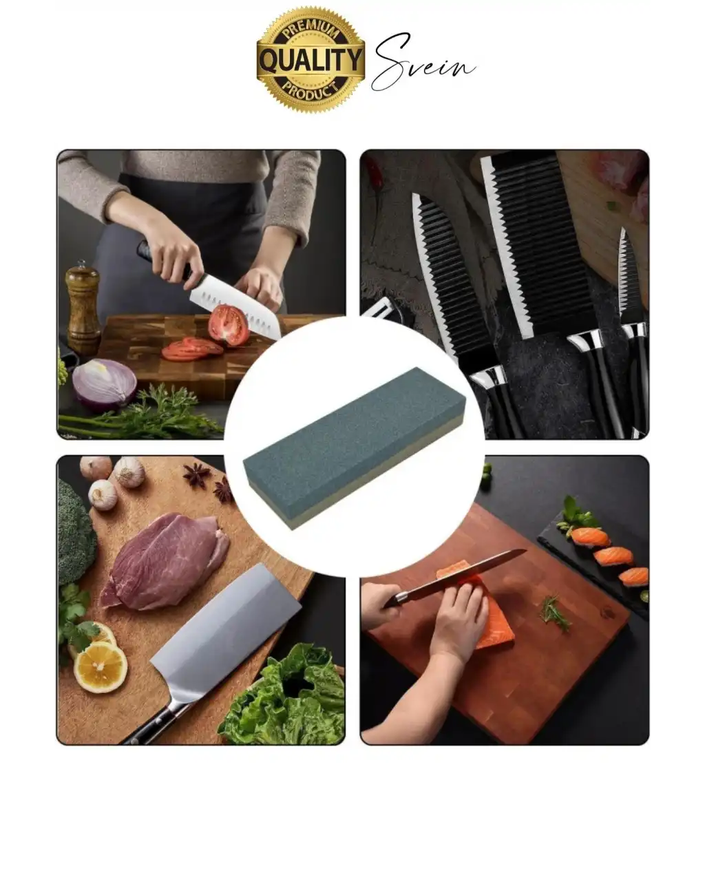 Premium Bıçak Bileme Taşı Çift Taraflı 200 mm Kaba ve İnce Dikdörtgen Biley Testere Nacak Satır