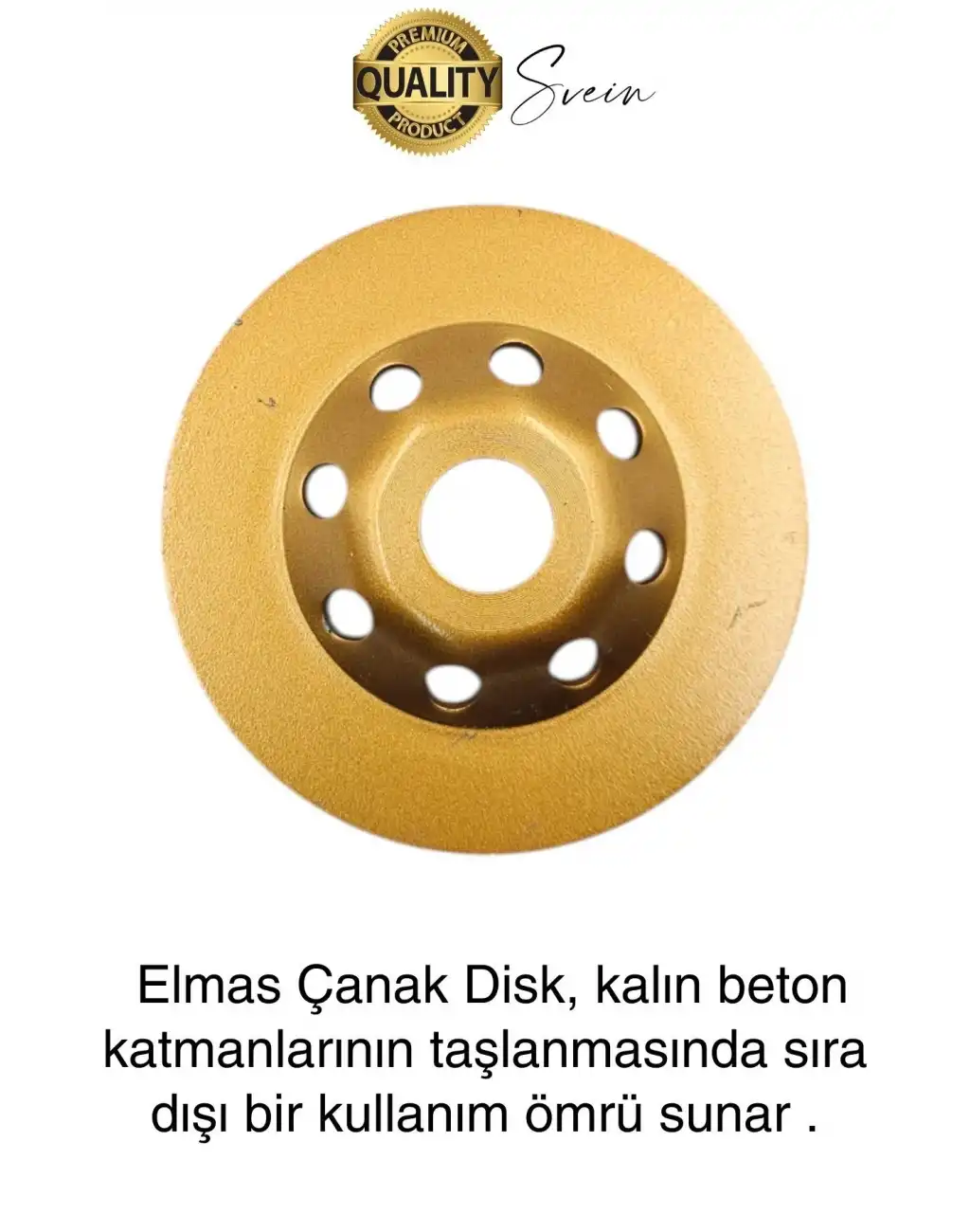 Premium 115 mm Mermer Beton Elmaslı Taşlama Silme Parlatma Diski Uzun Ömürlü Dayanıklı Çanak