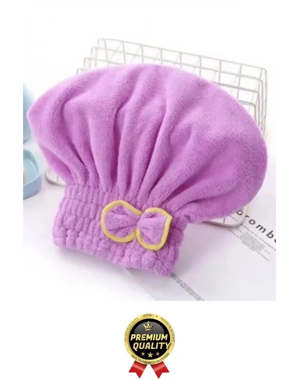 Premium Kalite Esnek Hızlı Emici Banyo Havuz Duş Mikrofiber Havlu Saç Kurutma Bonesi 30x25x16