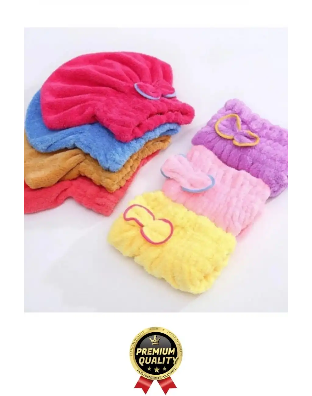 Premium Kalite Esnek Hızlı Emici Banyo Havuz Duş Mikrofiber Havlu Saç Kurutma Bonesi 30x25x16