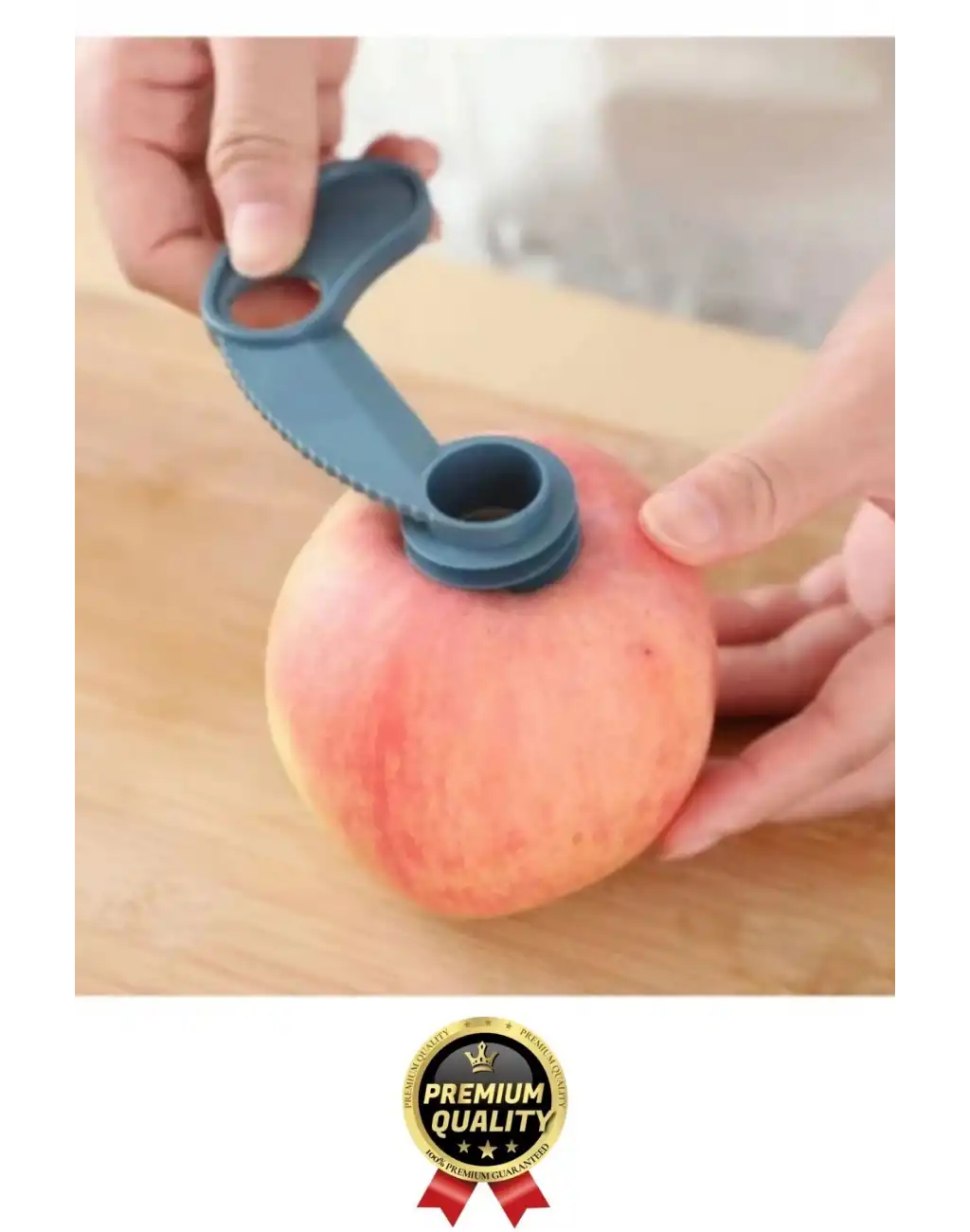 Çok Amaçlı Kullanım Pratik Dayanıklı Plastik Sağlam Kaymaz Keskin Şekilli Elma Dilimleme Aparatı