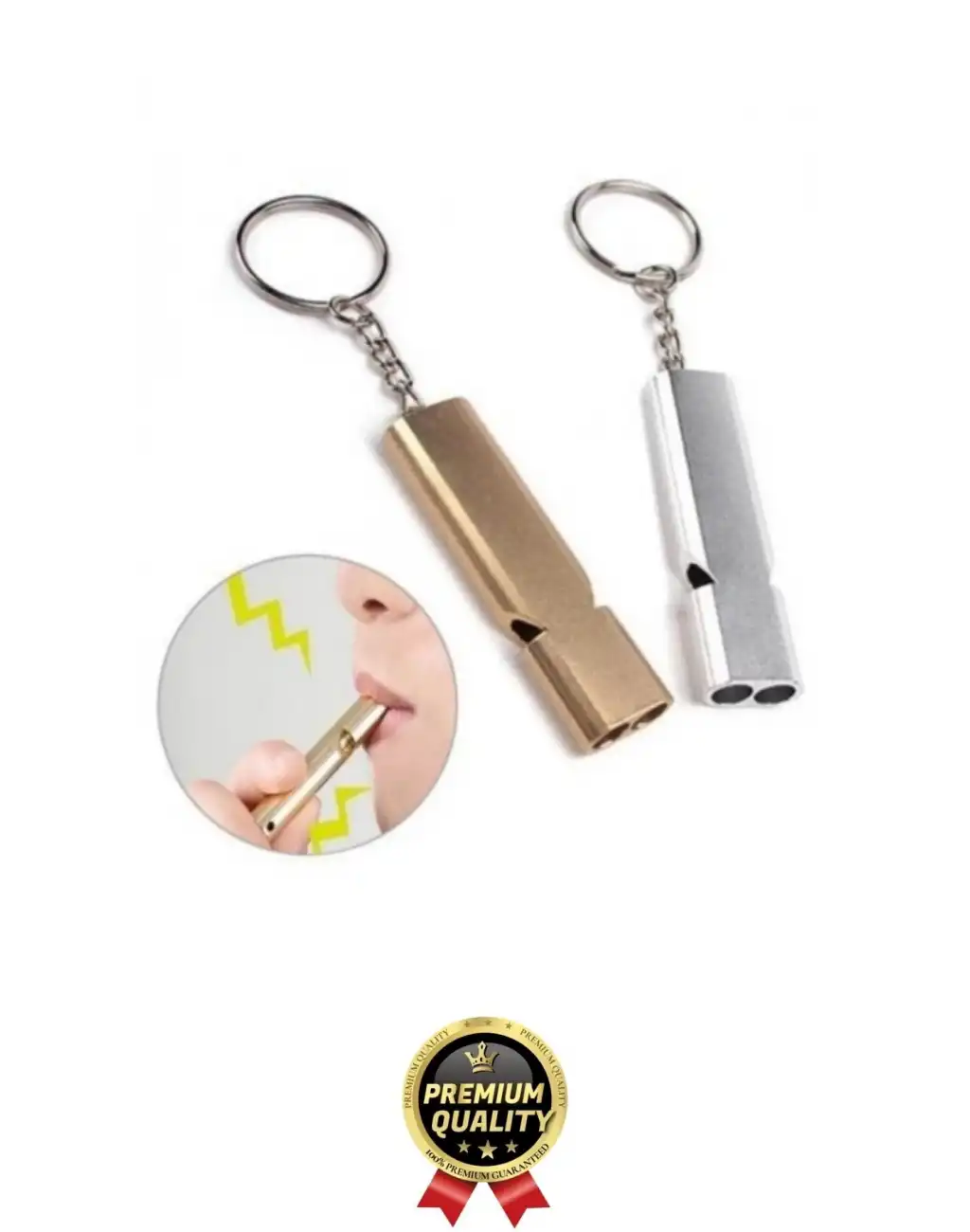 Özel Üretim Paslanmaz Çelik Acil Afet Deprem Spor Stadyum Kamp Alüminyum SOS Düdük Anahtarlık