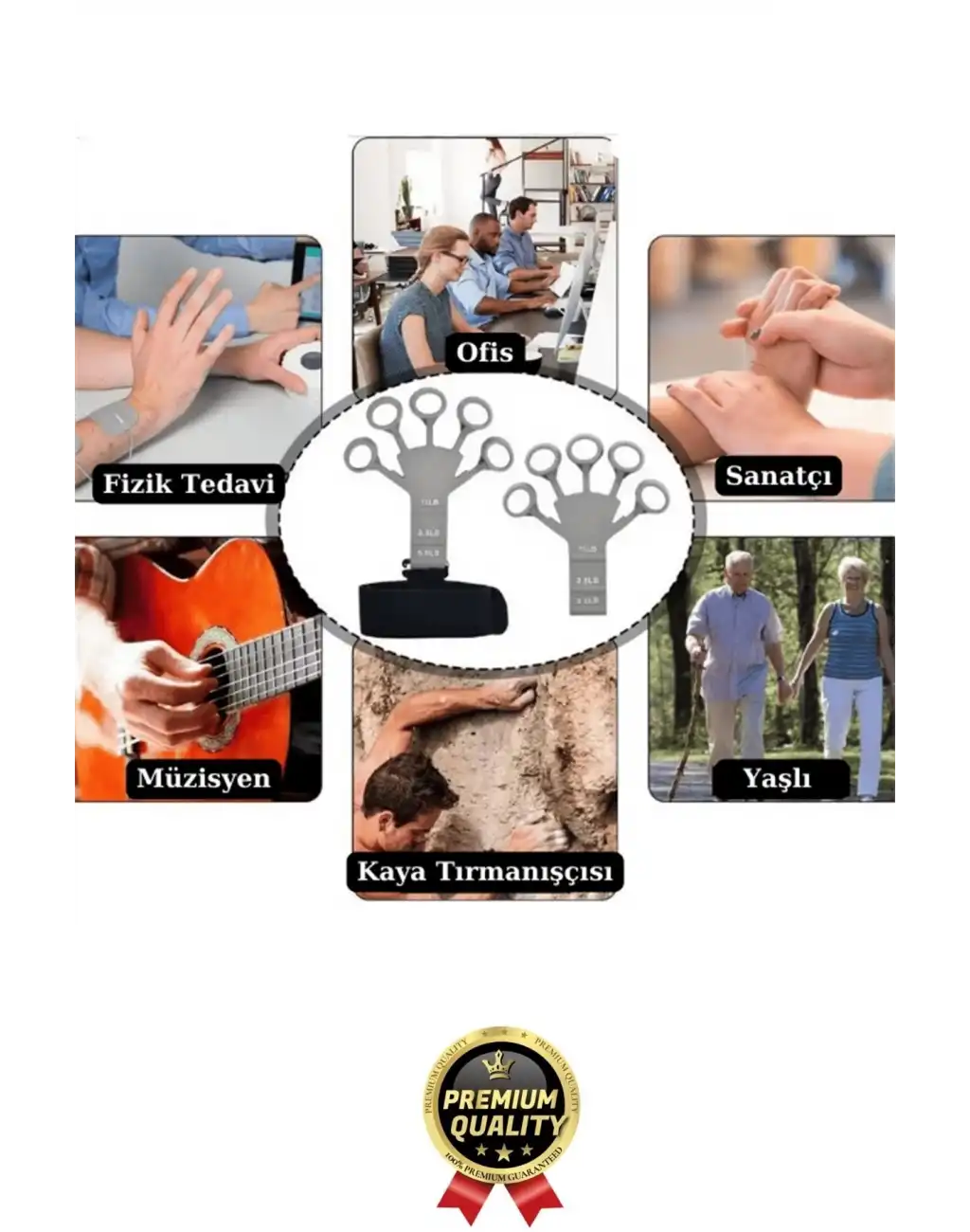 Premium Fizik Tedavi Silikon El Bilek Parmak Kas Kol Güçlendirici Geliştirici Egzersiz Lastik Kayışı