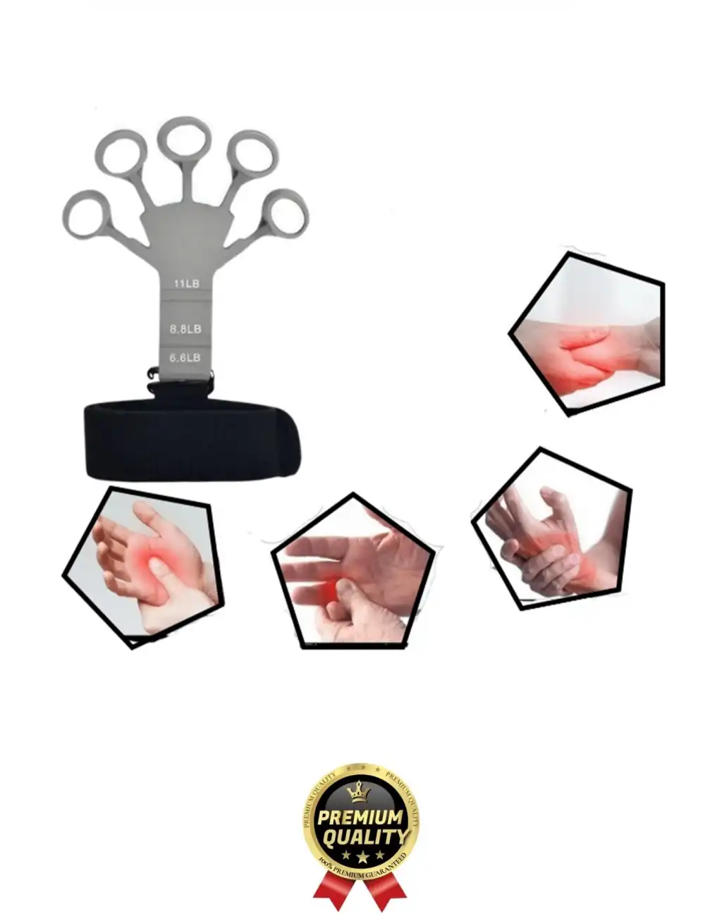 Premium Fizik Tedavi Silikon El Bilek Parmak Kas Kol Güçlendirici Geliştirici Egzersiz Lastik Kayışı