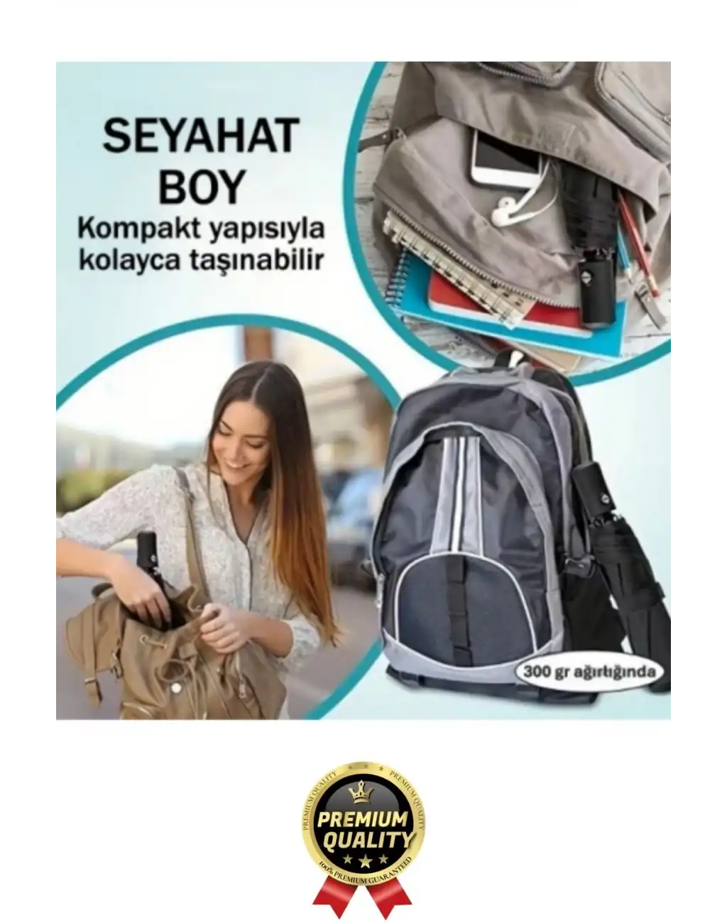 Özel Üretim Rüzgara Dayanıklı Su Geçirmez Konforlu Sağlam 8 Telli Kılıflı Otomatik Kompakt Şemsiye