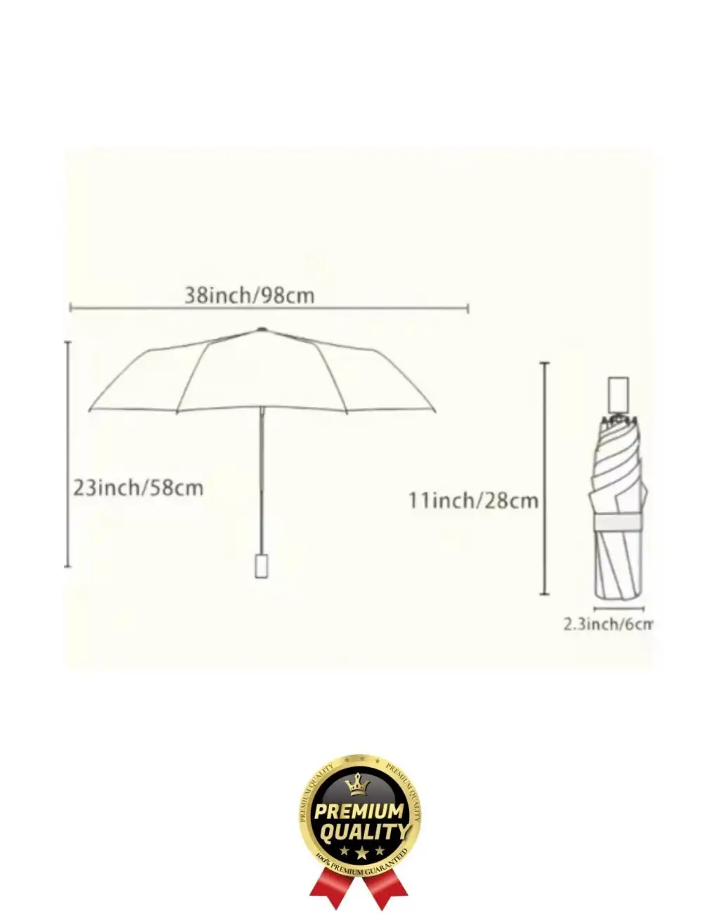 Özel Üretim Rüzgara Dayanıklı Su Geçirmez Konforlu Sağlam 8 Telli Kılıflı Otomatik Kompakt Şemsiye