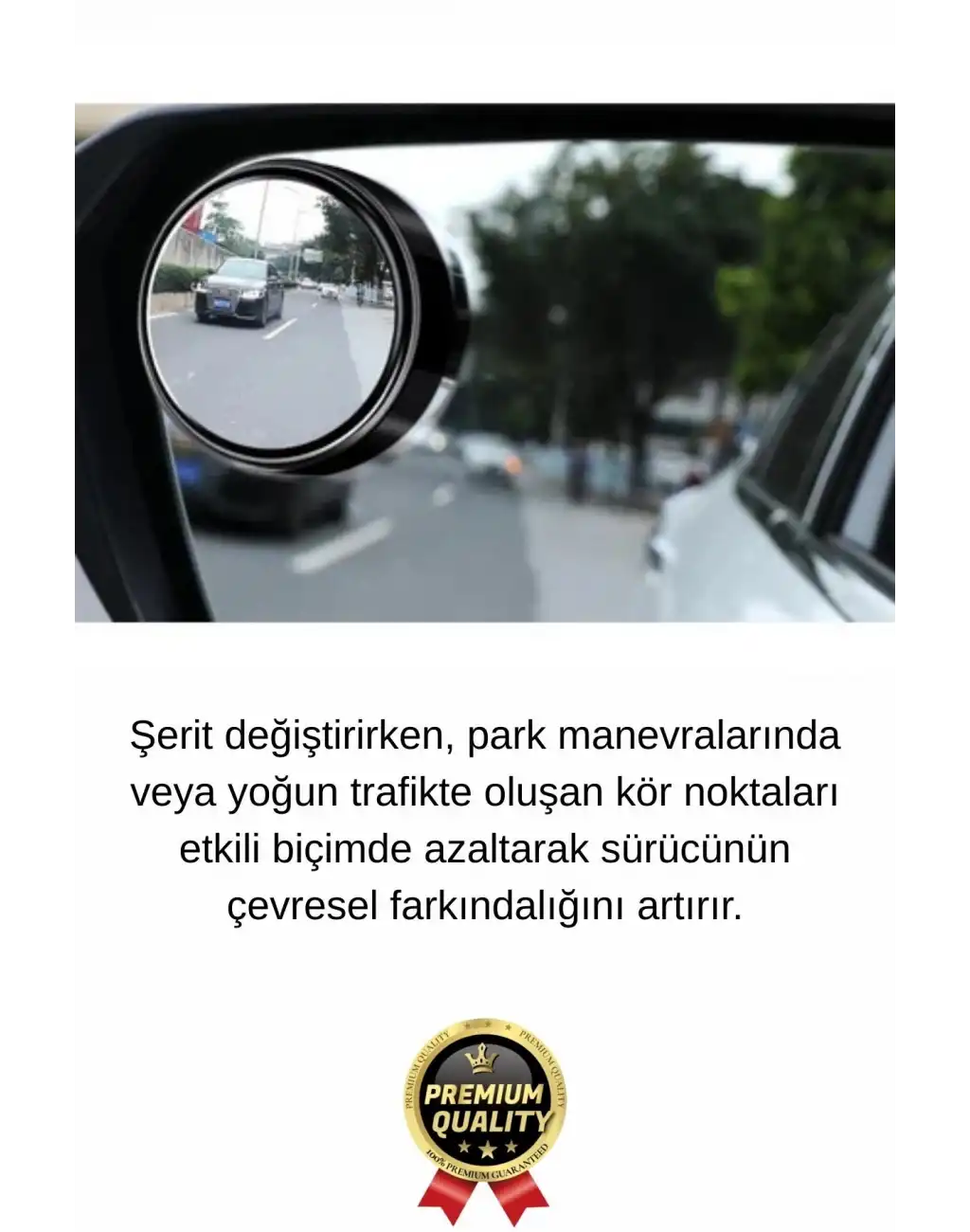 Özel Üretim Maksimum Görüş Artıran İç Bükey Ayarlanabilir Araba Kör Nokta Ayna Seti 2 Adet