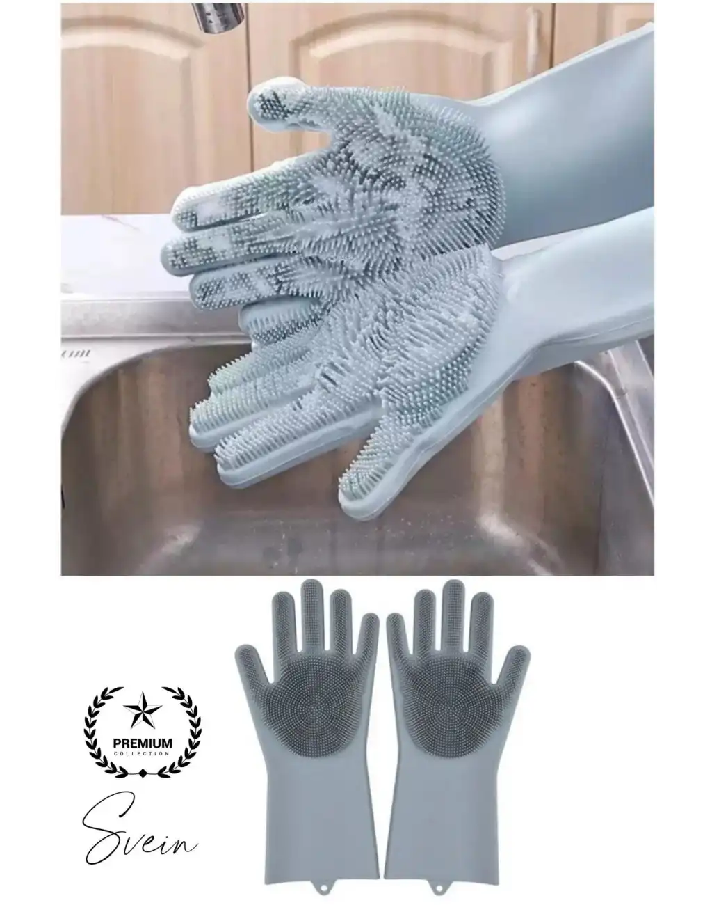 #BulaşıkEldiveni Isıya Dayanıklı Rahat Sağlam Silikon Bulaşık Yıkama Eldiveni Fırçası Temizlik