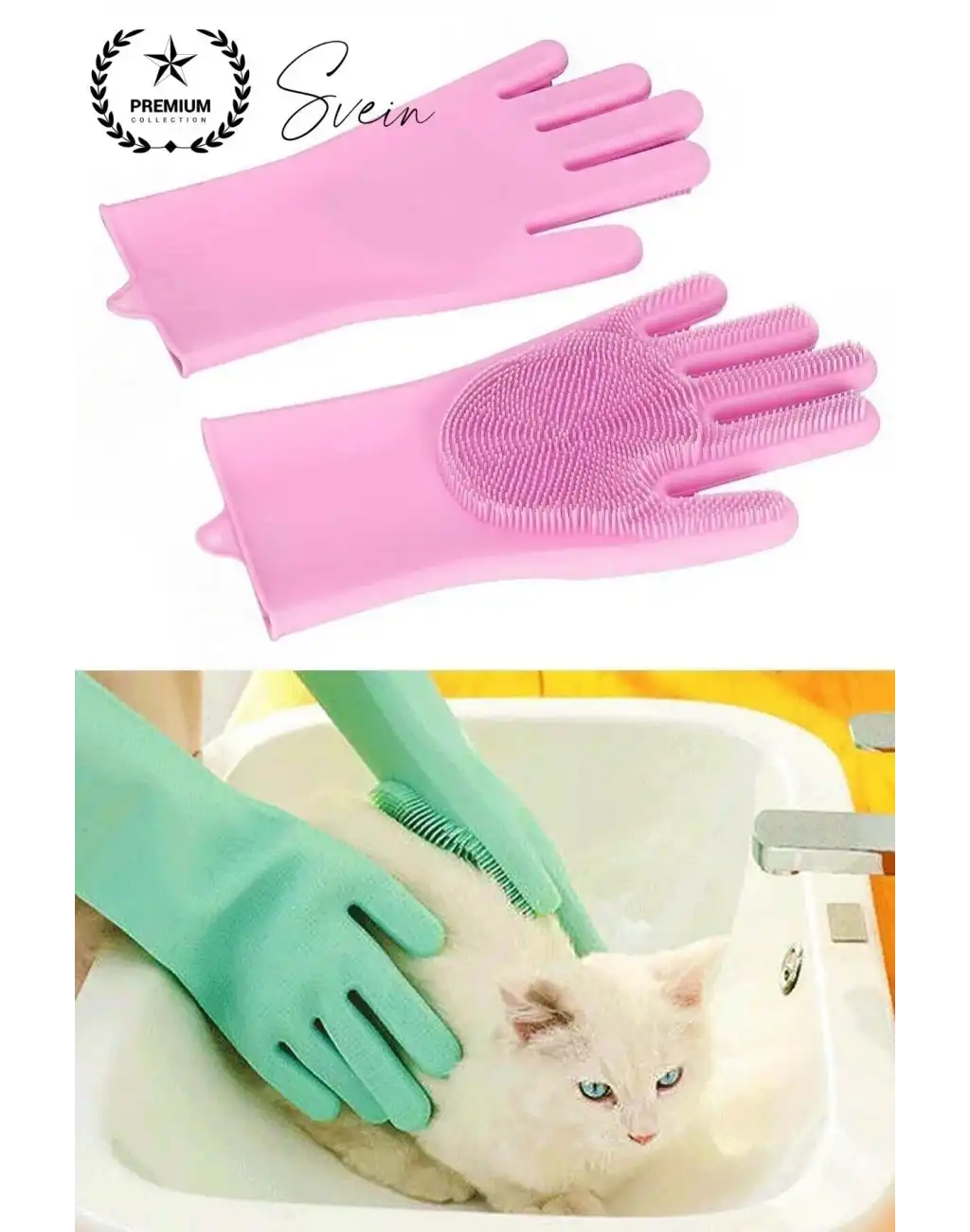 #BulaşıkEldiveni Isıya Dayanıklı Rahat Sağlam Silikon Bulaşık Yıkama Eldiveni Fırçası Temizlik