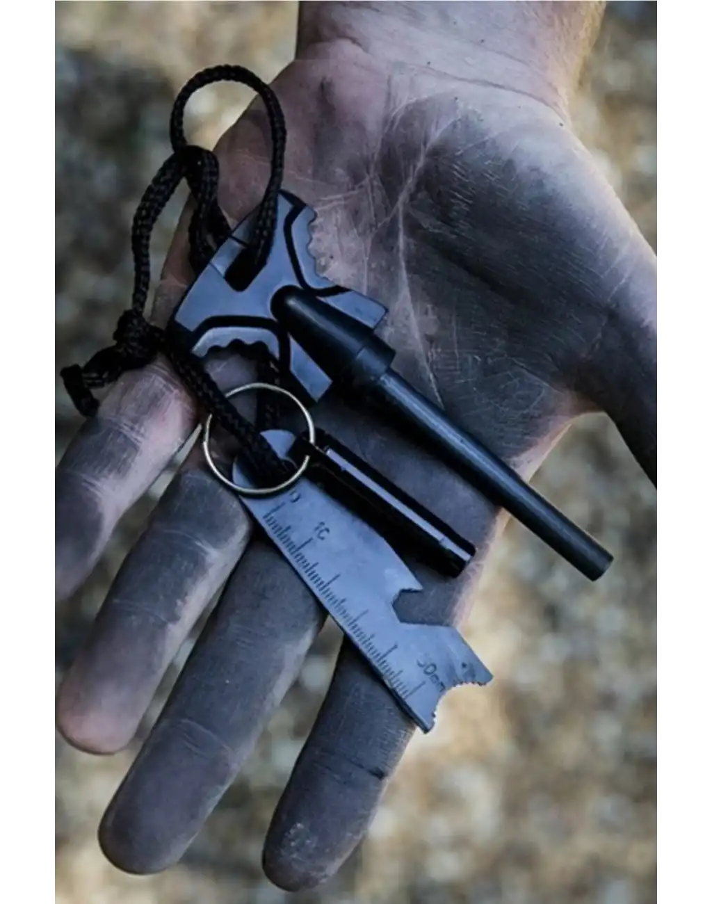 Çok Amaçlı Ateş Başlatıcı Deprem Kamp Acil Durum Magnezyum Çubuk Çakmaktaşı Hayatta Kalma Kiti