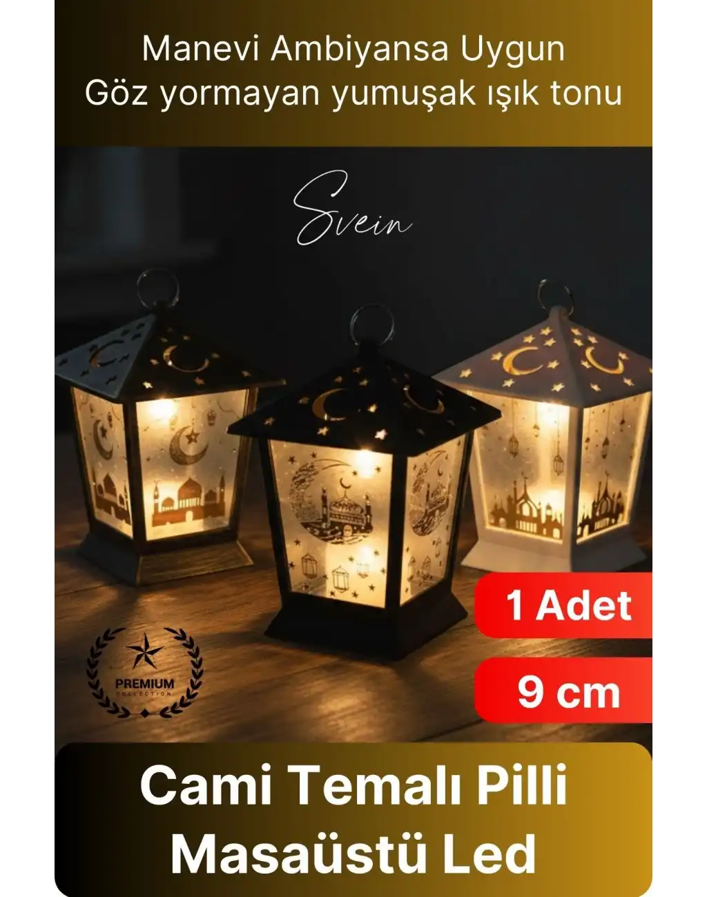 #Led Sıcak Işık Manevi Huzur Ramazan Cami Motifli Ambiyans Led Aydınlatma Işık Kubbe Pilli 1 Adet